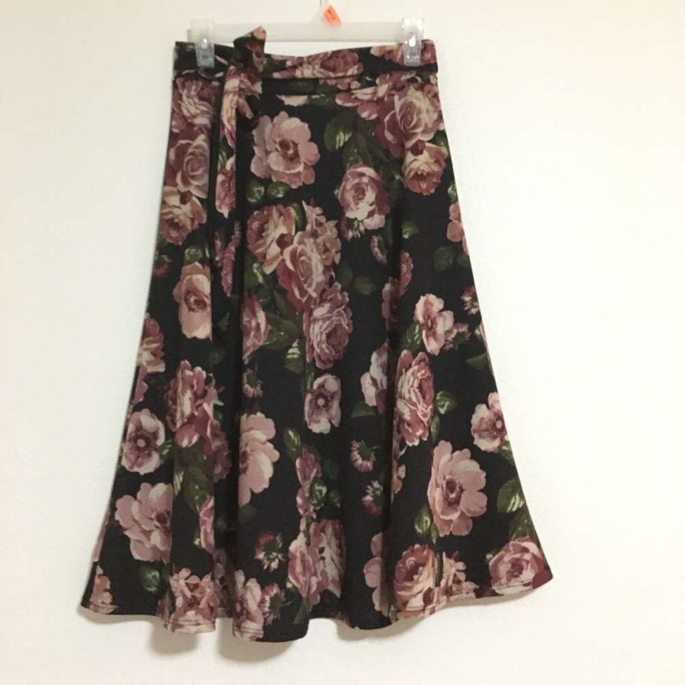 Long Flower Skirt